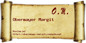 Obermayer Margit névjegykártya